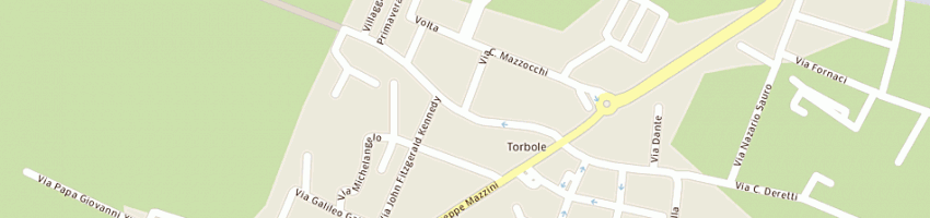 Mappa della impresa bar polisportiva a TORBOLE CASAGLIA