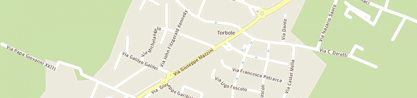 Mappa della impresa panificio maifredi alessandro a TORBOLE CASAGLIA