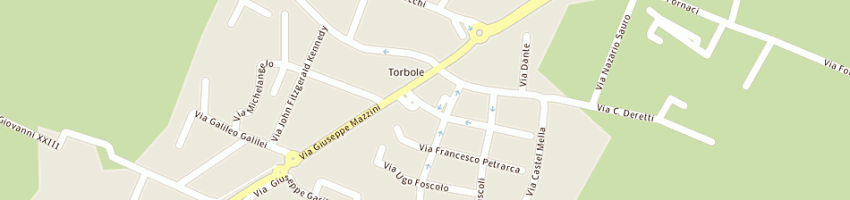 Mappa della impresa bar alessandra di cai xiaohua a TORBOLE CASAGLIA