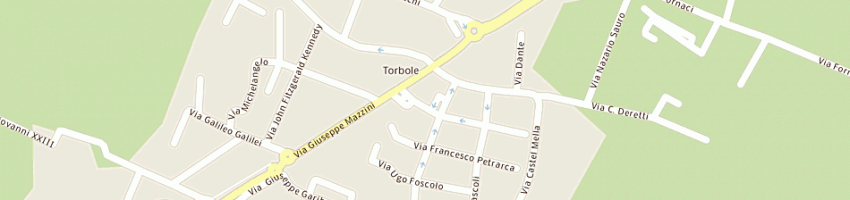 Mappa della impresa monia e clara di gandolfi chiara e c snc a TORBOLE CASAGLIA