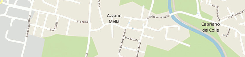 Mappa della impresa officina meccanica flli tinti mauro e sergio snc a AZZANO MELLA