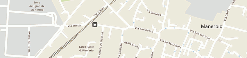 Mappa della impresa trattoria borgo vecchio di rovetta guido e c snc a MANERBIO