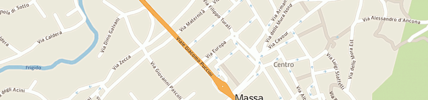 Mappa della impresa poste italiane spa - filiale di massa carrara a MASSA