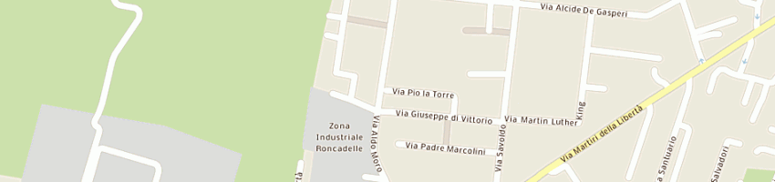 Mappa della impresa pronto in tavola sas di marelli gezio a RONCADELLE