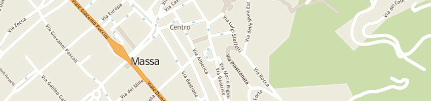 Mappa della impresa pizzainpiazza di candeloro emilia e c sas a MASSA