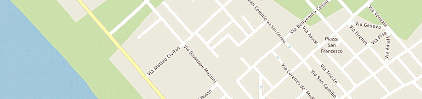 Mappa della impresa federigi gianfranco a FORTE DEI MARMI