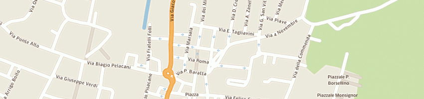 Mappa della impresa bar trattoria la coccinella a NOCETO