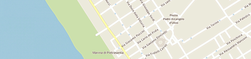 Mappa della impresa ristorante pizzeria lo scorfano blu a PIETRASANTA