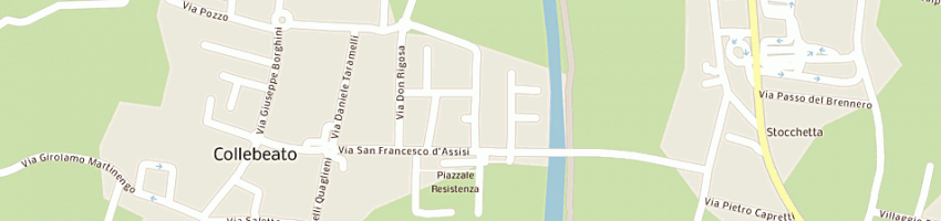 Mappa della impresa ristorante al cacciatore di caccagni corrado a COLLEBEATO