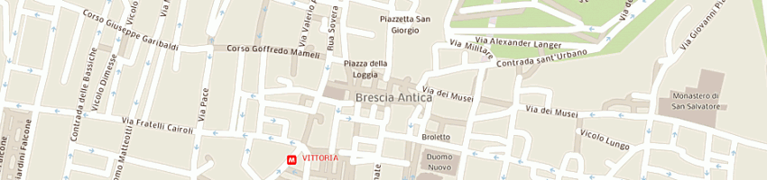 Mappa della impresa martinengo villagana ragazzoni arnaldo a BRESCIA