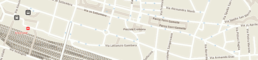 Mappa della impresa panificio confortini di oneda bruna e c snc a BRESCIA