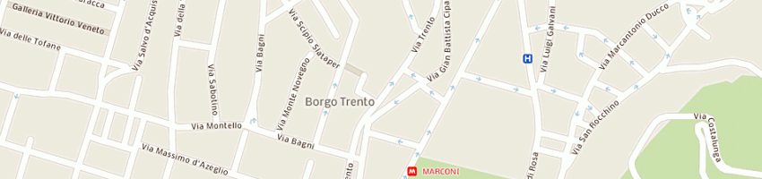 Mappa della impresa bar cavallino di cantoni dialma a BRESCIA