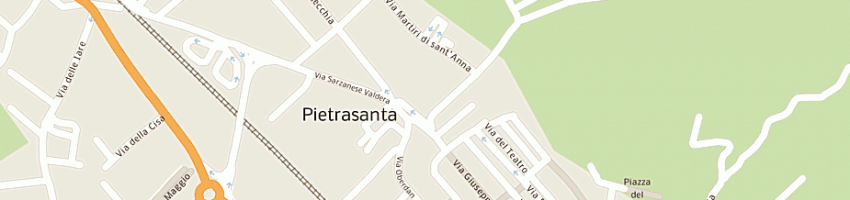 Mappa della impresa arci circolo ricreativo croce verde a PIETRASANTA