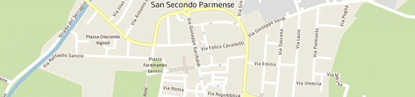 Mappa della impresa unita' sanitaria locale a SAN SECONDO PARMENSE