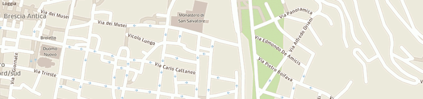 Mappa della impresa parrucchieri ai musei di colosio mirco e benigni giulio (snc) a BRESCIA