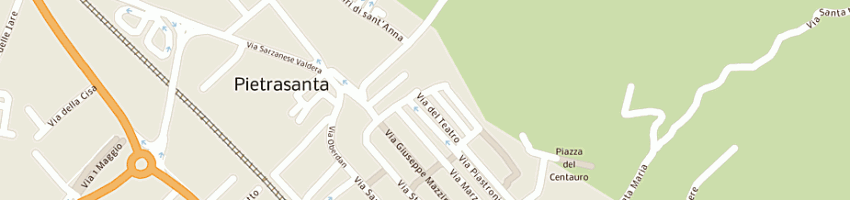 Mappa della impresa centro massofisioterapico a PIETRASANTA