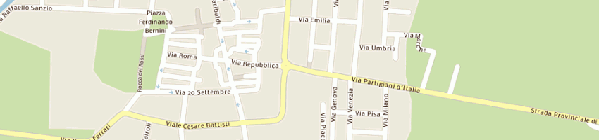 Mappa della impresa monteverdi rino a PARMA