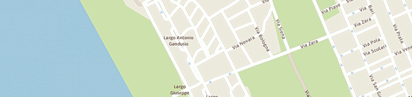 Mappa della impresa sara srl a VIAREGGIO