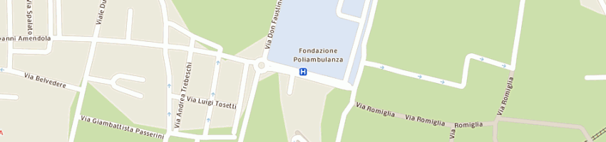 Mappa della impresa fondazione poliambulanza a BRESCIA