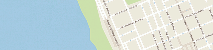 Mappa della impresa bagno maurizio a VIAREGGIO