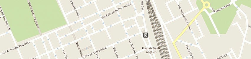 Mappa della impresa cordoni dante a VIAREGGIO
