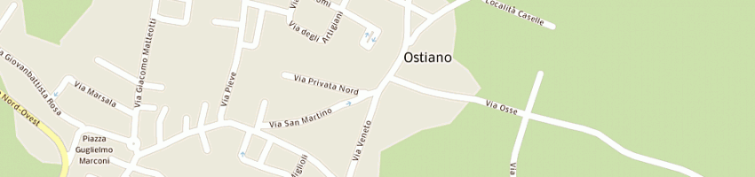 Mappa della impresa fiorini giuseppe a OSTIANO