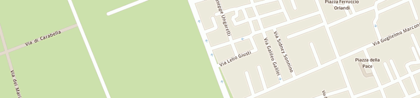 Mappa della impresa albergo i delfini a VIAREGGIO