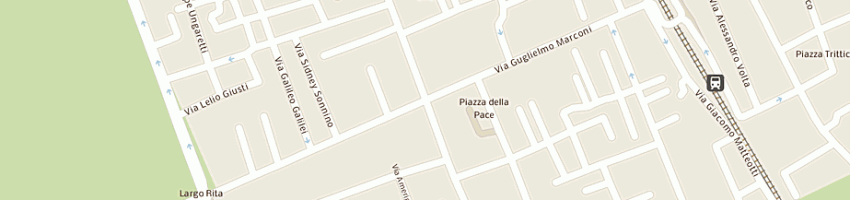 Mappa della impresa pizzeria tirreno snc di gibellato renata e c a VIAREGGIO