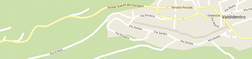 Mappa della impresa martinelli gino a VALDIDENTRO