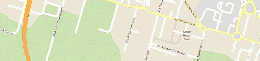 Mappa della impresa p e o srl a PARMA