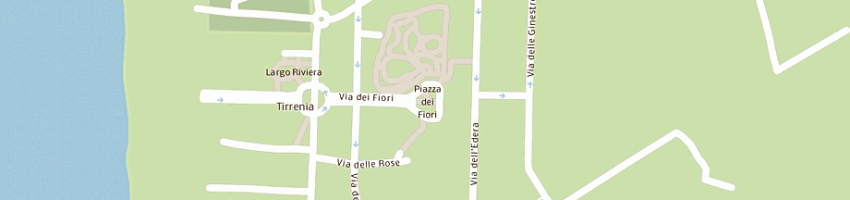 Mappa della impresa bar la loggia sul mare a PISA
