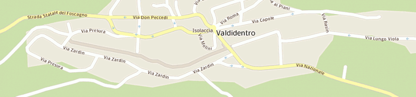Mappa della impresa snackeria snc di gurini davide e c a VALDIDENTRO