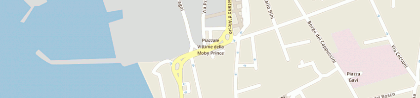 Mappa della impresa montano tommaso e figli a LIVORNO
