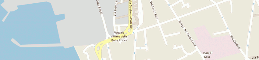 Mappa della impresa bar terzo sas di grieco federico e c a LIVORNO