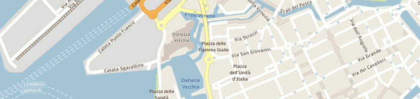 Mappa della impresa guardia di finanza comando provinciale a LIVORNO