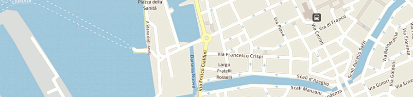 Mappa della impresa casa del pescatore a LIVORNO