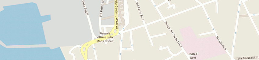 Mappa della impresa eco smaltimenti srl a LIVORNO