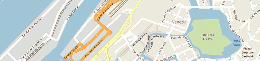 Mappa della impresa cypraea di belli mirna a LIVORNO