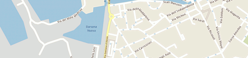 Mappa della impresa shapla srl a LIVORNO