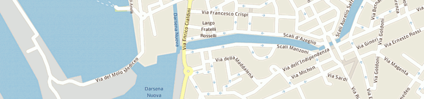 Mappa della impresa p e g mele srl a LIVORNO