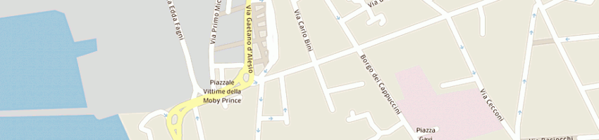 Mappa della impresa rossetti cristina a LIVORNO