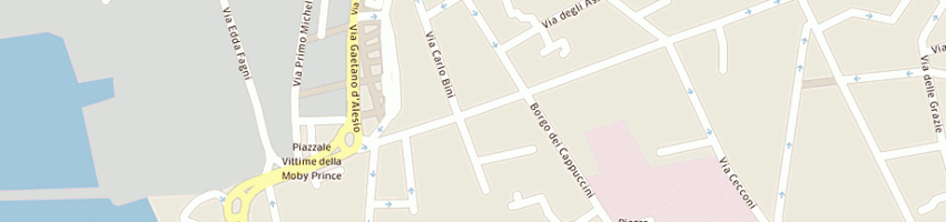 Mappa della impresa flash secsnc di rossi e c a LIVORNO