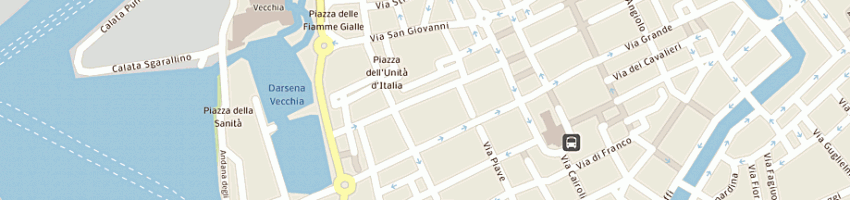 Mappa della impresa cda l'ancora srl a LIVORNO