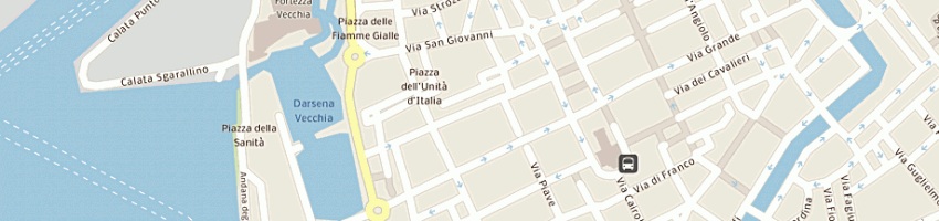 Mappa della impresa gbe di e mannari e c sas a LIVORNO
