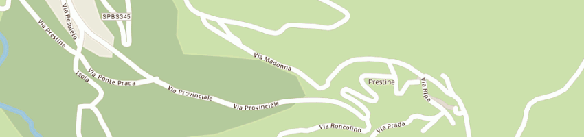 Mappa della impresa parrocchia a PRESTINE