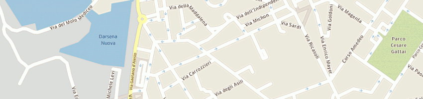 Mappa della impresa elettrobini di bini daniele a LIVORNO