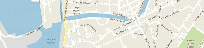 Mappa della impresa confederazione italiana agricoltori a LIVORNO