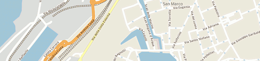 Mappa della impresa rosini bruno a LIVORNO