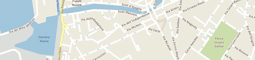 Mappa della impresa estetica benessere e dimagrimento alisea di bettoni samuela a LIVORNO