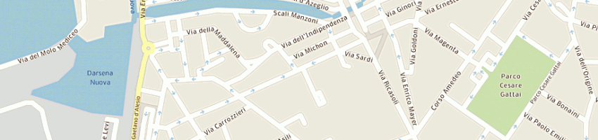Mappa della impresa roffi a LIVORNO